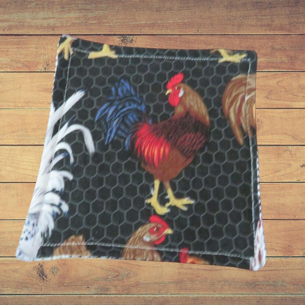 Jar Gripper, Handmade Jar Opener, Blue Tail Rooster